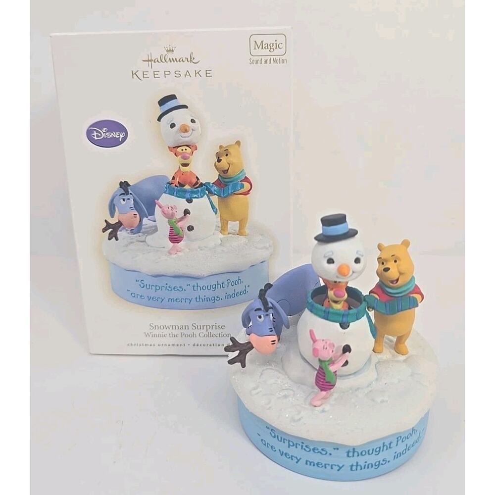 2009 Hallmark Keepsake Snowman Surprise Winnie The Pooh Collection Magic U111‎